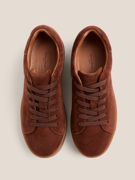 Женские кеды MAISON DAVID, Артикул TM3069F-3, красновато-коричневый | 4736219. Ракурс 4