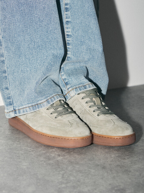 Женские кеды MAISON DAVID, Артикул TM3075F-32, серо-зеленый | 4736267. Ракурс 6