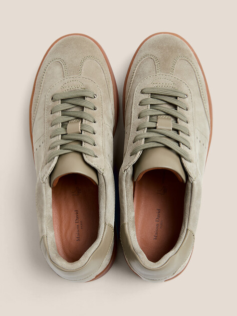 Женские кеды MAISON DAVID, Артикул TM3075F-32, серо-зеленый | 4736267. Ракурс 4