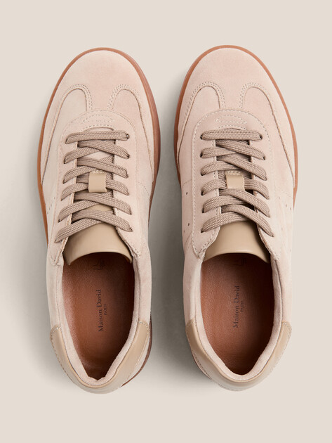 Женские кеды MAISON DAVID, Артикул TM3075F-32, серо-бежевый | 4736331. Ракурс 4