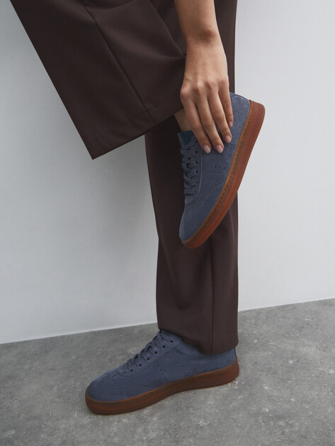 Женские Кеды Maison david TM3075F-32 серо-синий