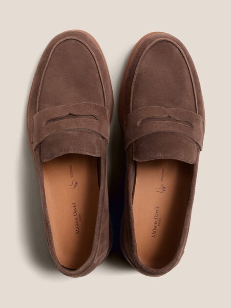 Женские лоферы MAISON DAVID, Артикул TM3269D-1, темно-коричневый | 4736619. Ракурс 4