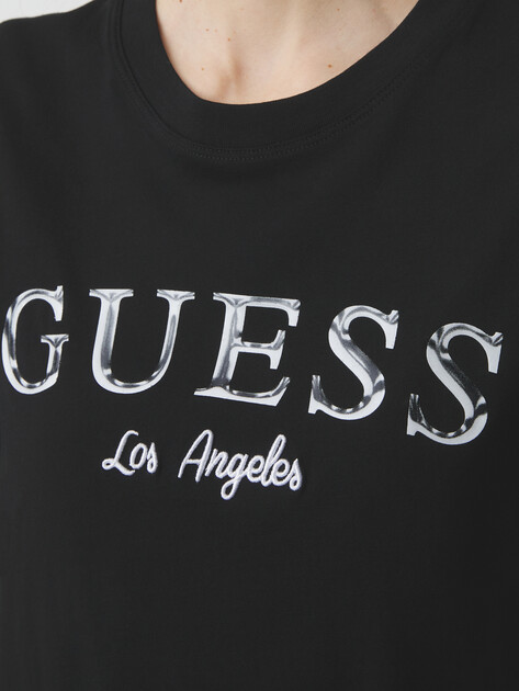 Женская футболка GUESS CLEMATIS CROP KIMONO SS TEE, Артикул V5GI09K9RM1, черный | 4737715. Ракурс 3 Женская футболка GUESS CLEMATIS CROP KIMONO SS TEE, Артикул V5GI09K9RM1, черный | 4737715. Ракурс 3