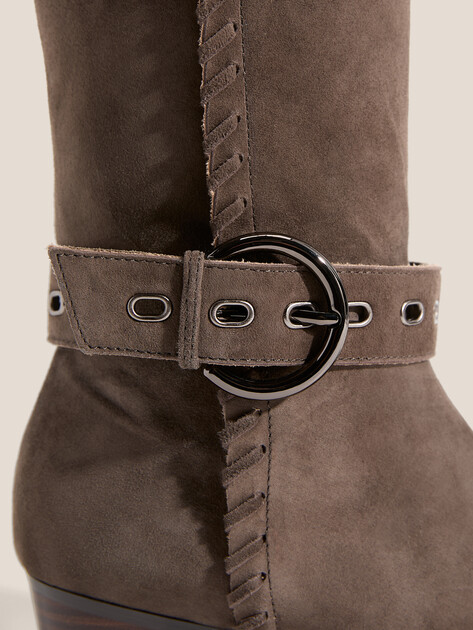 Высокие казаки TENDANCE, Артикул GLC8747-01, серо-коричневый | 4739646. Ракурс 3