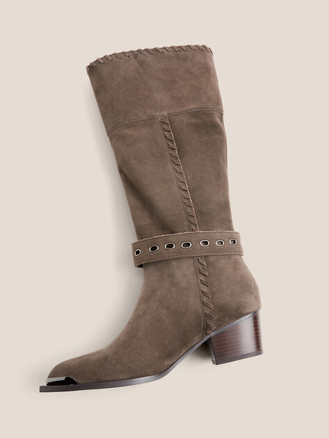 Высокие казаки TENDANCE, Артикул GLC8747-01, серо-коричневый | 4739646. Ракурс 4