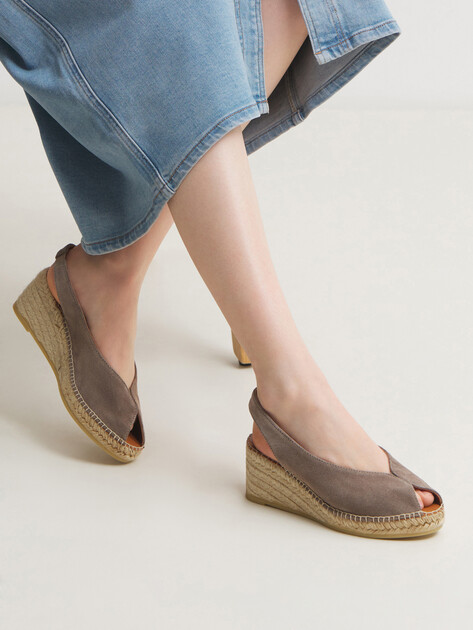 Босоножки LA MAISON DE L'ESPADRILLE, Артикул RV2200-7, серо-коричневый | 4739877. Ракурс 2
