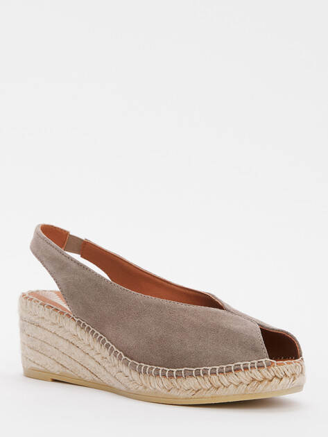 Босоножки LA MAISON DE L'ESPADRILLE, Артикул RV2200-7, серо-коричневый | 4739877. Ракурс 3