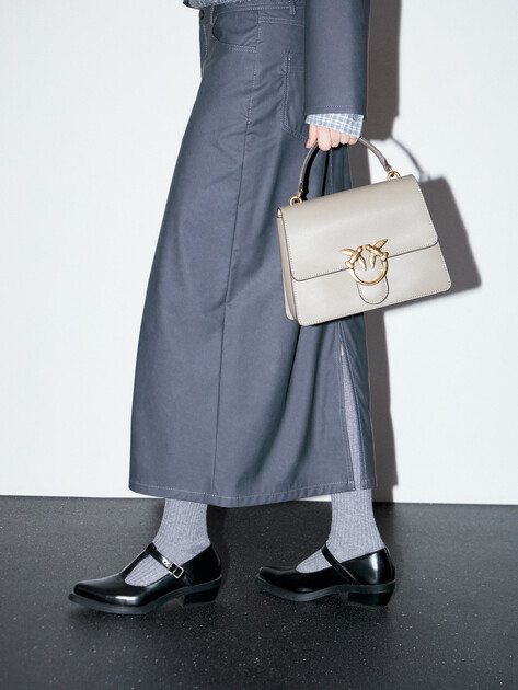 Женская сумка PINKO LOVE ONE TOP HANDLE CLASSIC, Артикул 100066, коричнево-серый | 4740577. Ракурс 5 Женская сумка PINKO LOVE ONE TOP HANDLE CLASSIC, Артикул 100066, коричнево-серый | 4740577. Ракурс 5