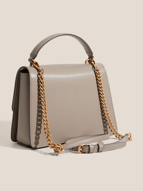 Женская сумка PINKO LOVE ONE TOP HANDLE CLASSIC, Артикул 100066, коричнево-серый | 4740577. Ракурс 3 Женская сумка PINKO LOVE ONE TOP HANDLE CLASSIC, Артикул 100066, коричнево-серый | 4740577. Ракурс 3