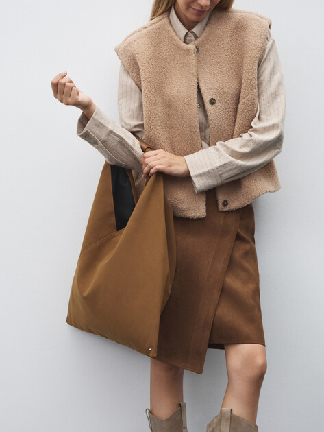 Женский шоппер TENDANCE, Артикул SY6123, зеленовато-коричневый | 4740715. Ракурс 5 Женский шоппер TENDANCE, Артикул SY6123, зеленовато-коричневый | 4740715. Ракурс 5