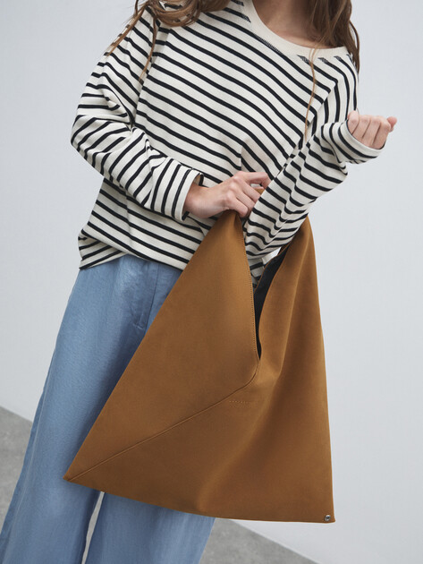 Женский шоппер TENDANCE, Артикул SY6123, светло-коричневый | 4740729. Ракурс 5