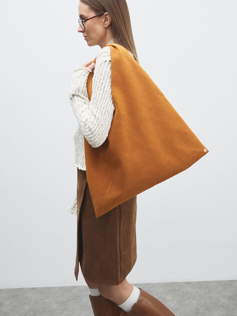 Женский шоппер TENDANCE, Артикул SY6123, оранжево-коричневый | 4740735. Ракурс 5 Женский шоппер TENDANCE, Артикул SY6123, оранжево-коричневый | 4740735. Ракурс 5