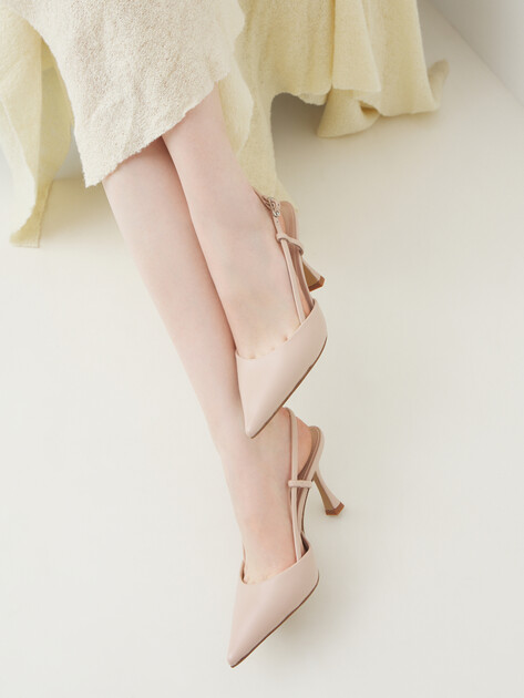 Женские туфли с открытой пяткой (слингбэк) LOLA CRUZ CARMEN PUMP, Артикул 107Z13BK (K), бежево-розовый | 4745762. Ракурс 2 Женские туфли с открытой пяткой (слингбэк) LOLA CRUZ CARMEN PUMP, Артикул 107Z13BK (K), бежево-розовый | 4745762. Ракурс 2