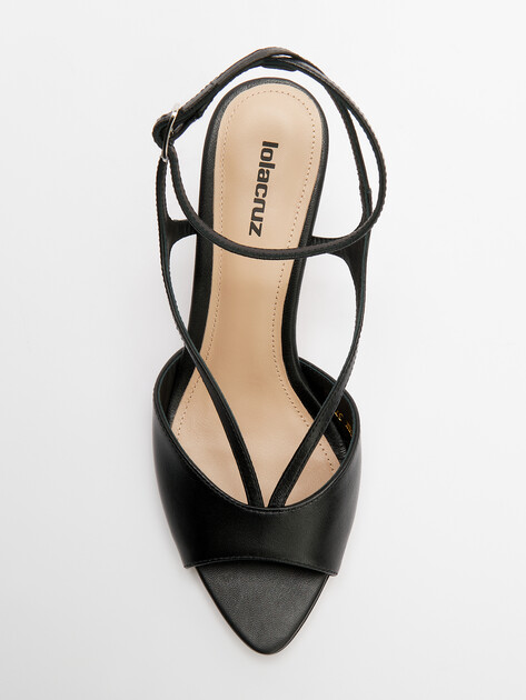 Женские босоножки LOLA CRUZ STREEP HEEL SANDALS, Артикул 148Z13BK (K), черный | 4745814. Ракурс 5