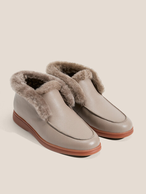 Женские высокие лоферы TENDANCE, Артикул YS-2299K-10L, пыльно-коричневый | 4747933. Ракурс 2 Женские высокие лоферы TENDANCE, Артикул YS-2299K-10L, пыльно-коричневый | 4747933. Ракурс 2