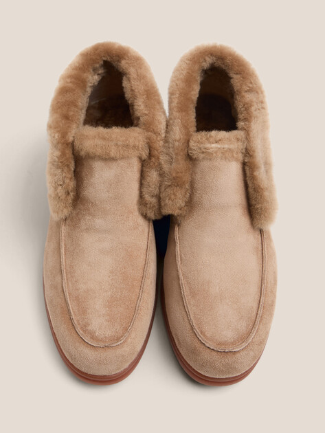 Женские высокие лоферы TENDANCE, Артикул YS-2299K-10S, темно-бежевый | 4748004. Ракурс 4