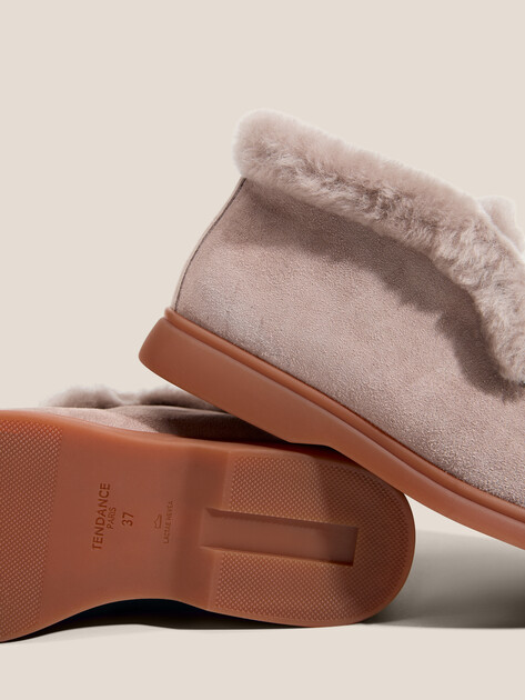 Женские высокие лоферы TENDANCE, Артикул YS-2299K-10S, пыльно-розовый | 4748018. Ракурс 3