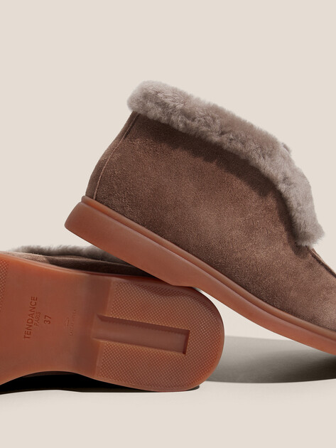 Женские высокие лоферы TENDANCE, Артикул YS-2299K-10S, коричневый | 4748089. Ракурс 3