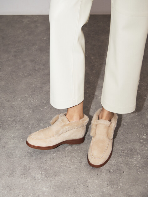 Женские высокие лоферы TENDANCE, Артикул YS-2299K-10S, светло-бежевый | 4748103. Ракурс 6