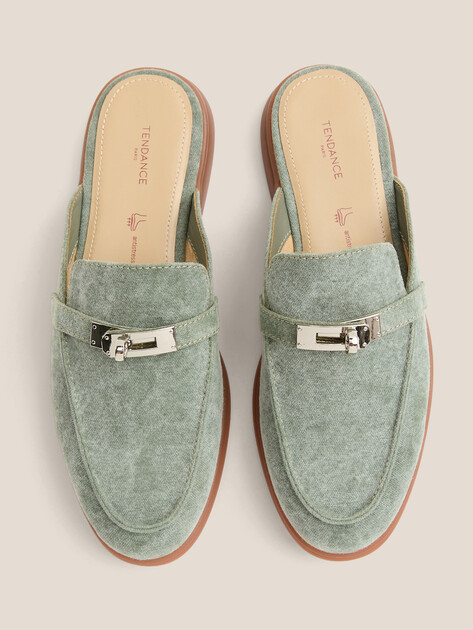 Мюли TENDANCE, Артикул YS-2299K-252, серо-зеленый | 4751630. Ракурс 4