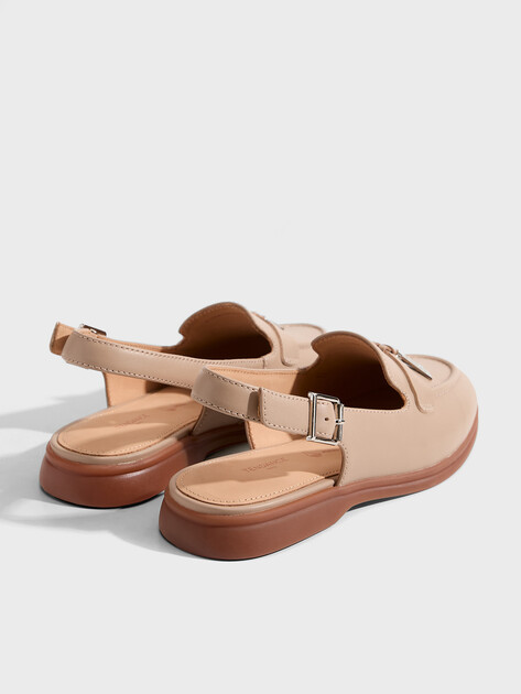 Женские лоферы с открытой пяткой (слинг-бэк) TENDANCE, Артикул YS-2299K-X20, коричнево-бежевый | 4751842. Ракурс 5