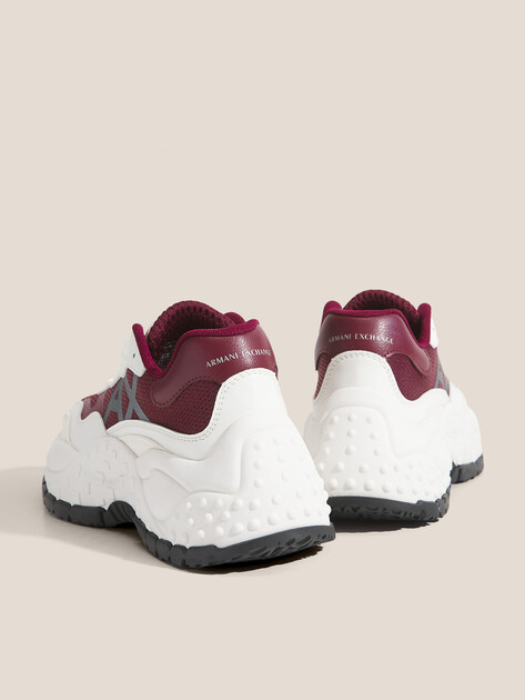Женские кроссовки ARMANI EXCHANGE VEDDER, Артикул XW001626, бордовый | 4754654. Ракурс 5 Женские кроссовки ARMANI EXCHANGE VEDDER, Артикул XW001626, бордовый | 4754654. Ракурс 5