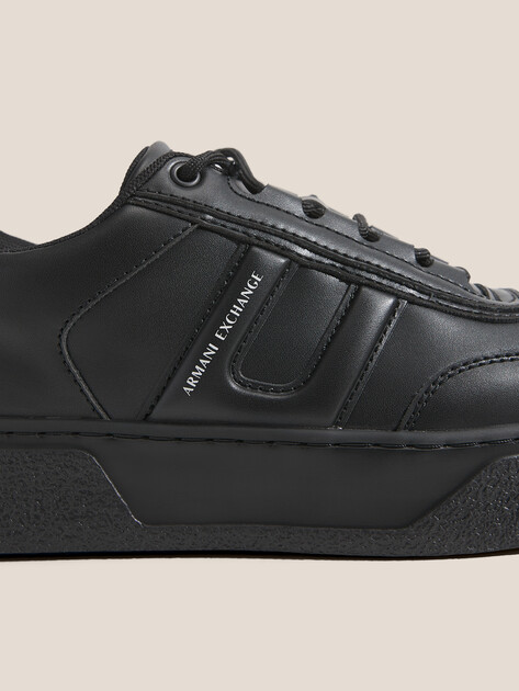 Мужские кеды ARMANI EXCHANGE, Артикул XM001936, черный | 4754788. Ракурс 3