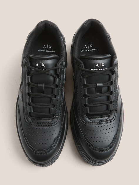 Мужские кеды ARMANI EXCHANGE, Артикул XM001936, черный | 4754788. Ракурс 4