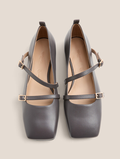 Балетки мэри-джейн TENDANCE, Артикул V1329-278, темно-серый | 4757285. Ракурс 4
