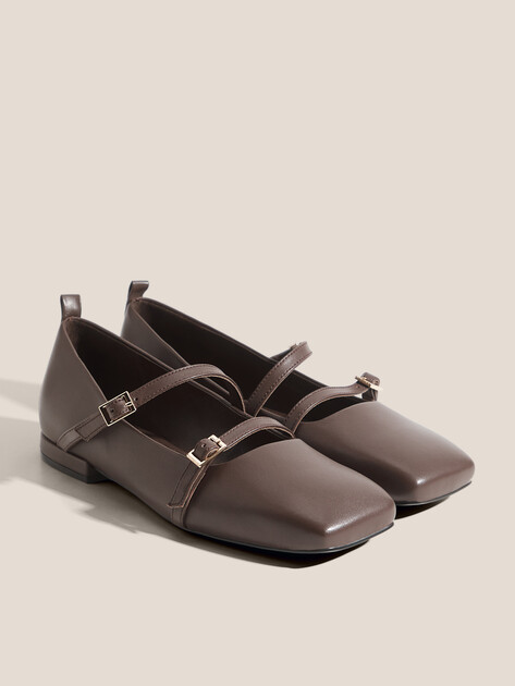 Балетки мэри-джейн TENDANCE, Артикул V1329-278, темно-коричневый | 4757293. Ракурс 2