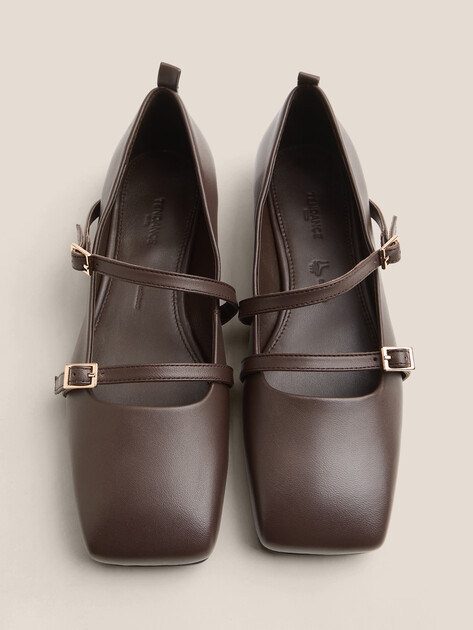 Балетки мэри-джейн TENDANCE, Артикул V1329-278, темно-коричневый | 4757293. Ракурс 4