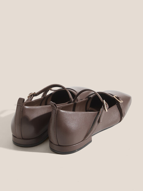 Балетки мэри-джейн TENDANCE, Артикул V1329-278, темно-коричневый | 4757293. Ракурс 5