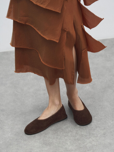 Балетки TENDANCE, Артикул V2126-08, темно-коричневый | 4757474. Ракурс 6