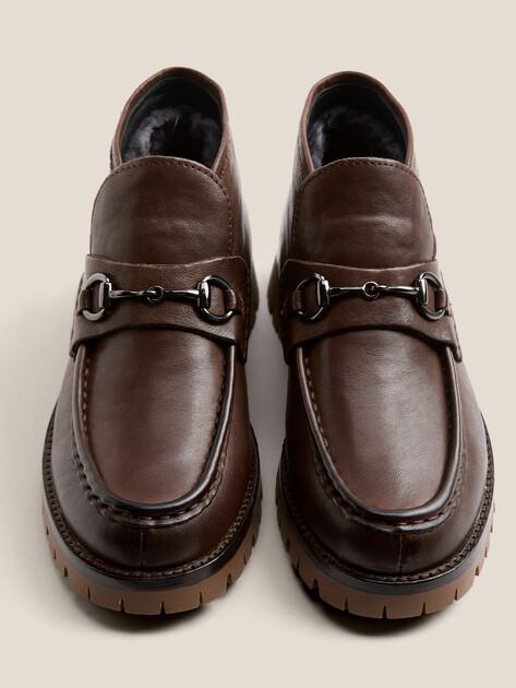 Женские высокие лоферы TENDANCE, Артикул TMY3601D-2, коричневый | 4759022. Ракурс 4