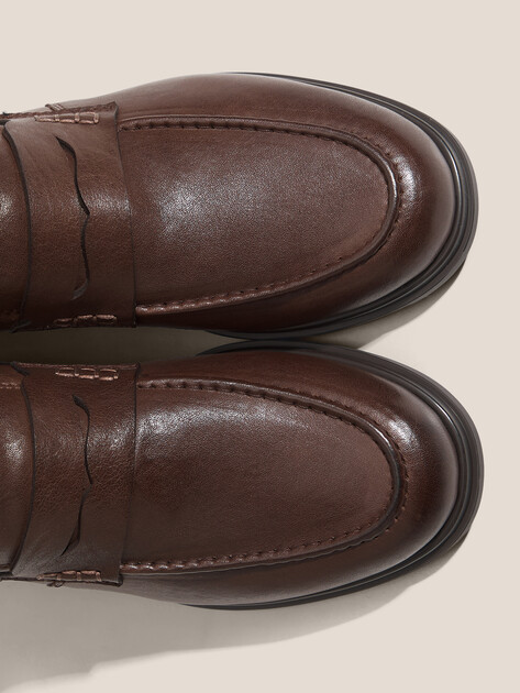 Женские высокие лоферы TENDANCE, Артикул TMY3591D-1, коричневый | 4759120. Ракурс 3 Женские высокие лоферы TENDANCE, Артикул TMY3591D-1, коричневый | 4759120. Ракурс 3