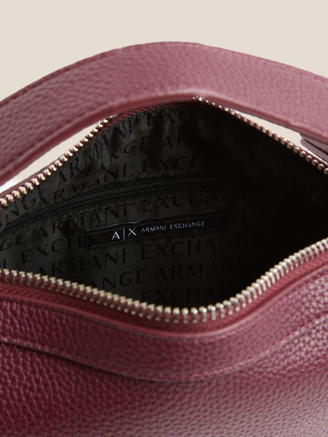 Женская сумка  ARMANI EXCHANGE SUSIE SOFT HOBO S, Артикул XW000917, винный | 4759639. Ракурс 4