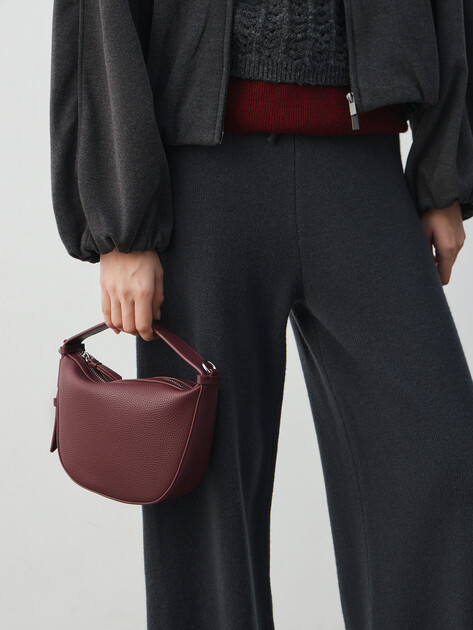 Женская сумка  ARMANI EXCHANGE SUSIE SOFT HOBO S, Артикул XW000917, винный | 4759639. Ракурс 5