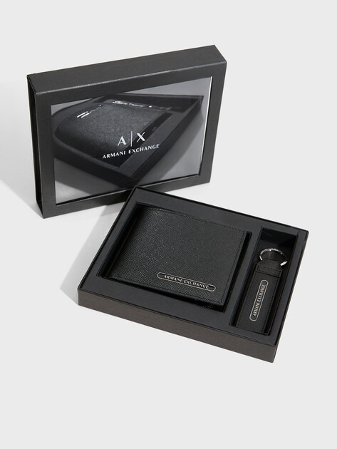 Мужской подарочный набор ARMANI EXCHANGE BARCELONA GIFT SET, Артикул XM001275, черный | 4759742. Ракурс 4