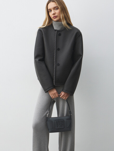 Женская сумка  ARMANI EXCHANGE SUSIE SHOULDER, Артикул 942907, серый | 4759785. Ракурс 5