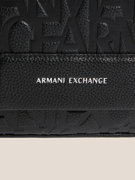 Женская сумка через плечо кросс-боди ARMANI EXCHANGE LIZ PEBBLE CROSSBODY, Артикул XW001577, черный | 4759958. Ракурс 2