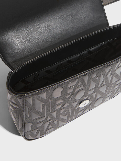 Женская сумка через плечо кросс-боди ARMANI EXCHANGE LIZ PATENT CROSSBODY, Артикул XW001577, черный | 4759962. Ракурс 4