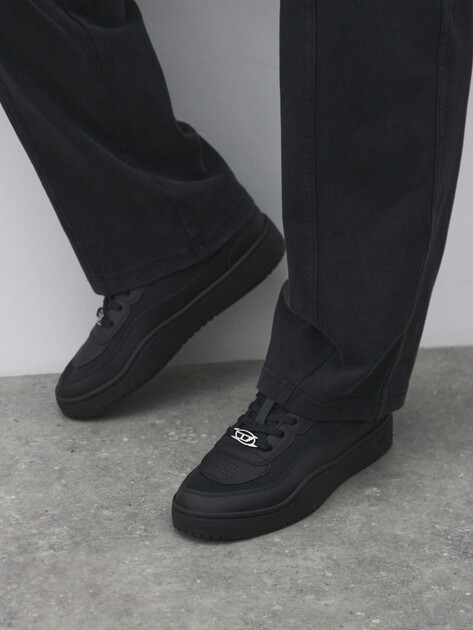 Мужские кеды DIESEL OVAL SKATE, Артикул Y03511, черный | 4765156. Ракурс 6 Мужские кеды DIESEL OVAL SKATE, Артикул Y03511, черный | 4765156. Ракурс 6