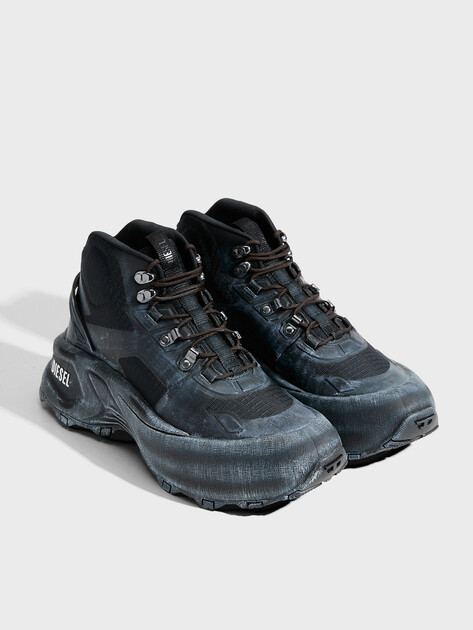 Мужские высокие кроссовки DIESEL CAGE HIKING, Артикул Y03650, черный | 4765277. Ракурс 2 Мужские высокие кроссовки DIESEL CAGE HIKING, Артикул Y03650, черный | 4765277. Ракурс 2