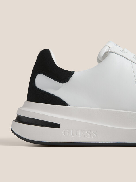 Мужские кеды GUESS ELBA, Артикул FMFLBALEA12, белый | 4766640. Ракурс 3