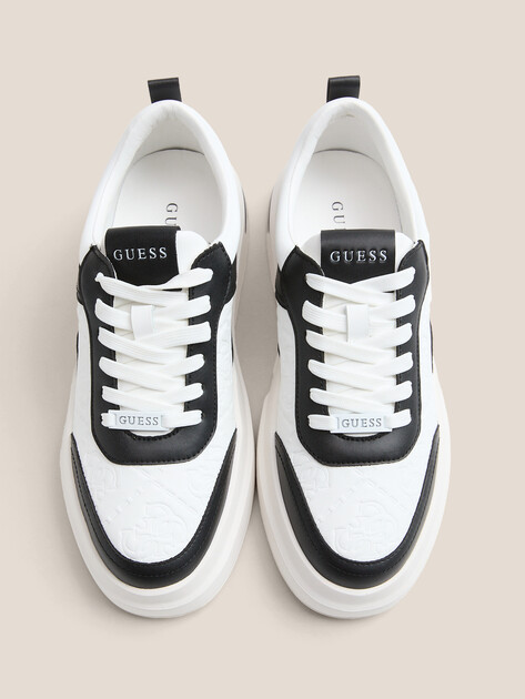 Мужские кеды GUESS ELBANO, Артикул FMFONAELL12, белый | 4766650. Ракурс 4