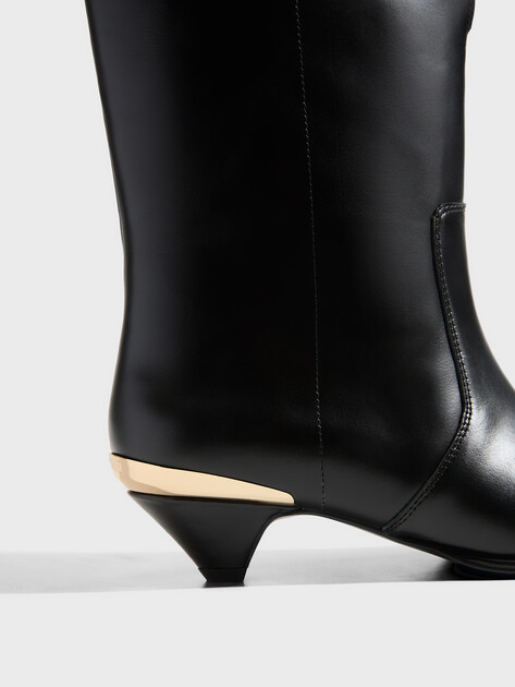 Женские полусапоги LOVE MOSCHINO GOLDEN SPOILER, Артикул JA24363G, черный | 4767255. Ракурс 3