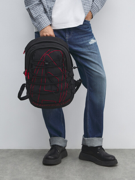 Мужской рюкзак DIESEL TECH-D, Артикул X10408, черный | 4770432. Ракурс 5