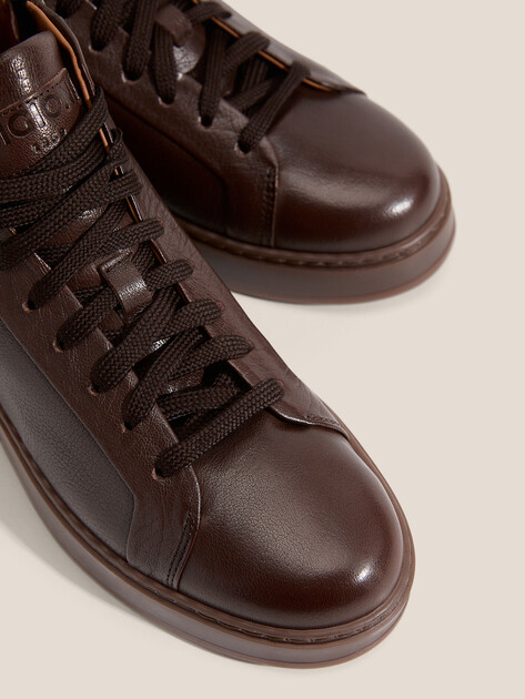Мужские высокие кеды DINO BIGIONI, Артикул DB6010, коричневый | 4772730. Ракурс 3