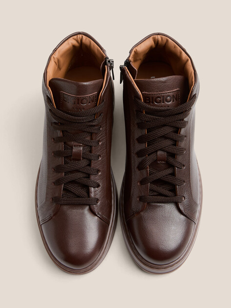 Мужские высокие кеды DINO BIGIONI, Артикул DB6010, коричневый | 4772730. Ракурс 4