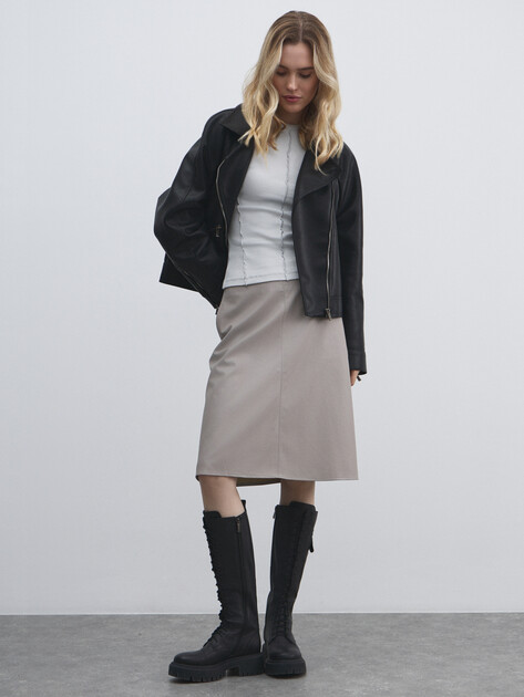 Женская майка MAISON DAVID, Артикул MAUDE-HJ, светло-серый | 4774938. Ракурс 2